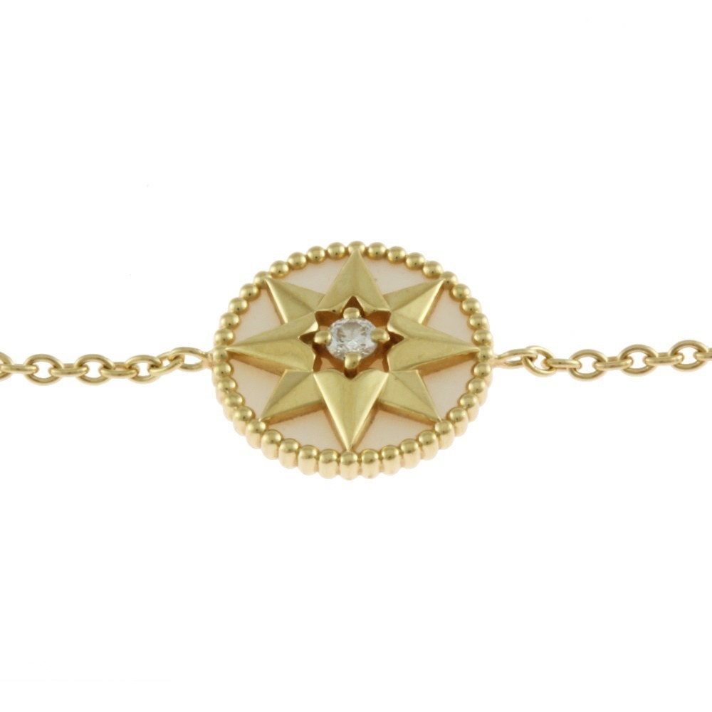 Dior Rose de Van Bracelet 18K Mother of Pearl Diamond - Picture 3 of 7